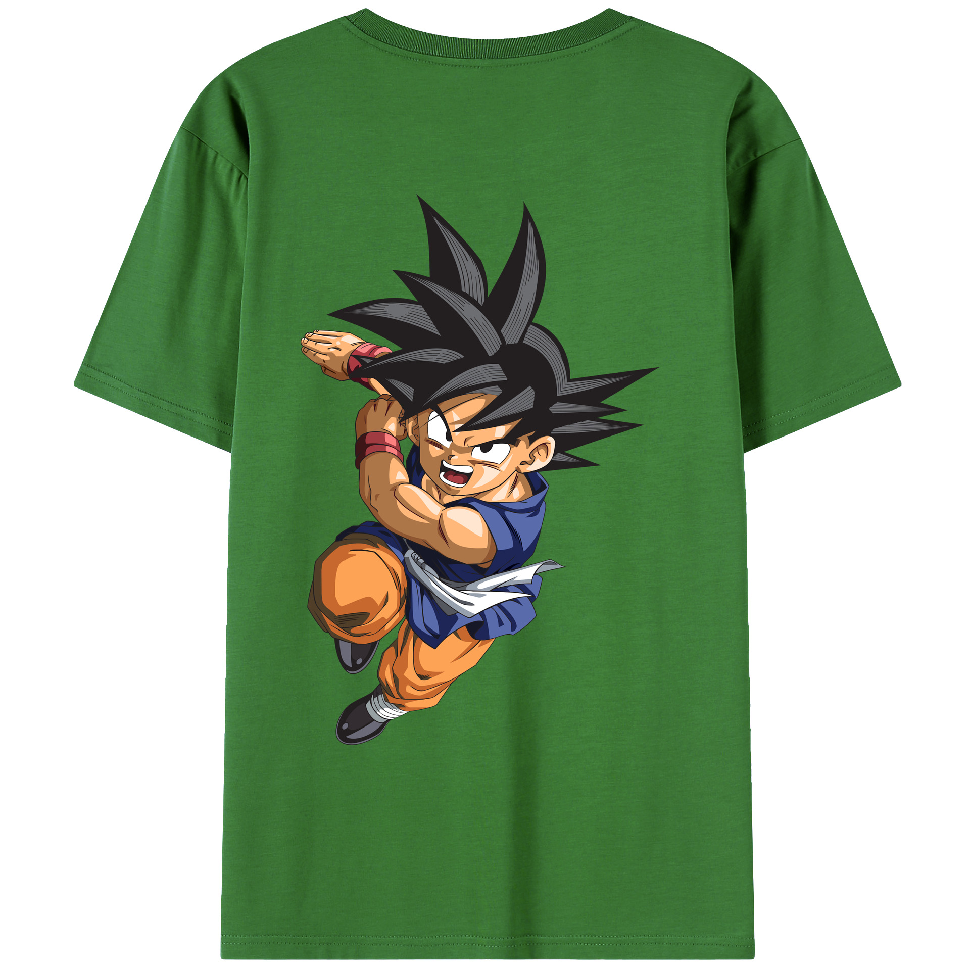 （画像用） ドラゴンボール 孫悟空（そん ごくう）Son Goku カカロット DRAGON BALL Kakarotto レディース半袖Tシャツ(バックプリント)